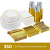 Nalupatio 350 Piece Cutlery Set, Capable Of Accommodating 50 Guests, Disposable Plastic Board, Suitable For Gatherings