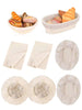 6 Pcs Bread Proofing Basket Cloth Liner, Rattan Baking Dough Basket Cover For Rolling Dough, Baguettes, Loaves, Pastry, Homemade Bread - Perfect For Holiday Baking, Party Prep, And Home Kitchen Use, Not Include Basket